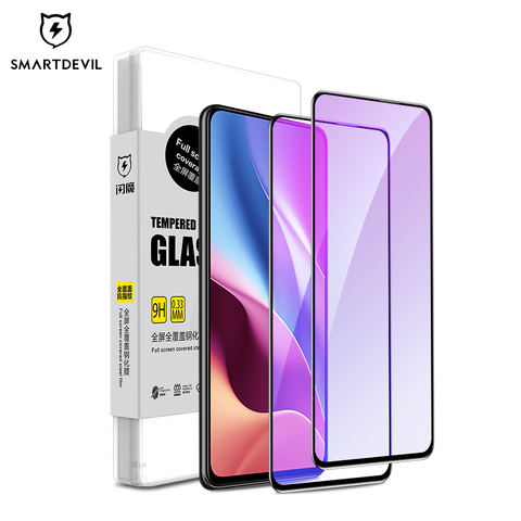 SmartDevil Screen Protectors For Xiaomi POCO F3 mi 11i Full Cover Tempered Glass For Redmi Note10 Pro Note 10 K40 Anti Blue-ray ► Photo 1/5