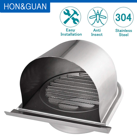 4 inch Stainless Steel Grille Ventilation Hood Home External Extractor Wall  Vent Outlet Air Vent Grill Cover Household (100mm) - Price history & Review, AliExpress Seller - Hon&Guan Official Store