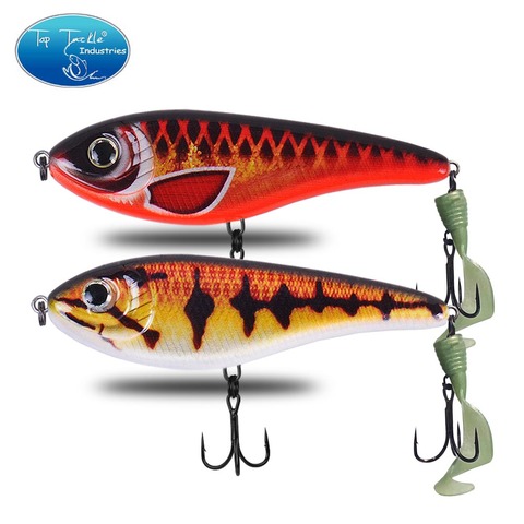 CF Lure 90 120 150mm (Color1~23) Slow Sinking Jerkbait Soft Tail Pike Slide Musky Bass Fishing Lure Tackle ► Photo 1/6