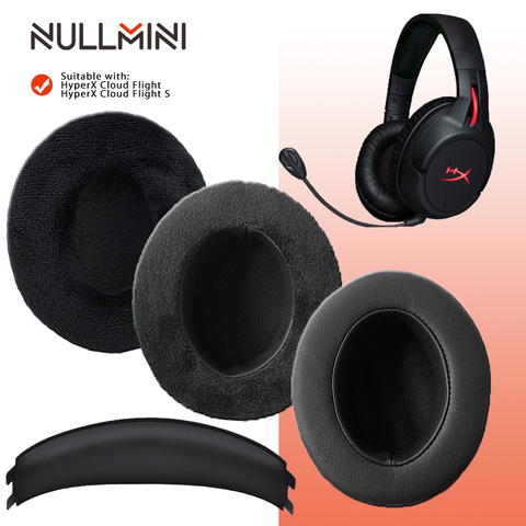 NullMini Replacement Earpads for HyperX Cloud Flight FlightS Headphones Headband Earmuff Sleeve Headset ► Photo 1/6