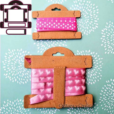 Die cut metal cutting die punch ribbon organizer winder roll Alinacraft Scrapbook paper craft handmade card stencil art cutter ► Photo 1/1