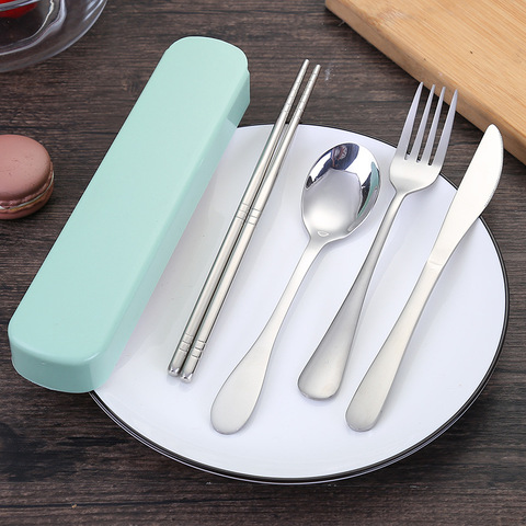 Camping Travel Cutlery Set with Foldable Stainless Steel Fork and Spoon  Tableware - China Cutlery and Spoon price