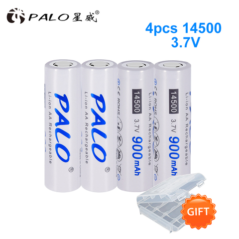 Brand New 2-16pcs 3.7V 900mAh Rechargeable Battery Lithium AA Li-Ion 14500 Batteries for Led Flashlight Headlights Torch Mouse ► Photo 1/6