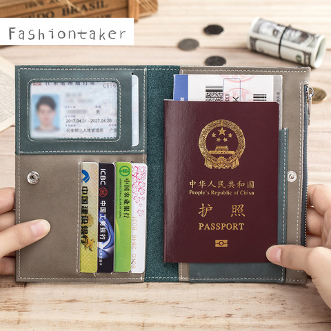 Driver License Bag Split Leather on Cover for Car Driving Document Card Holder 2022 New Passport Wallet Bag Certificate Case ► Photo 1/6