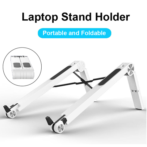 COOLCOLD Laptop Stand Portable Foldable Tablet Laptop Holder Cooling Adjustable Riser Bracket Notebook Stand for MacBook Pro Air ► Photo 1/6