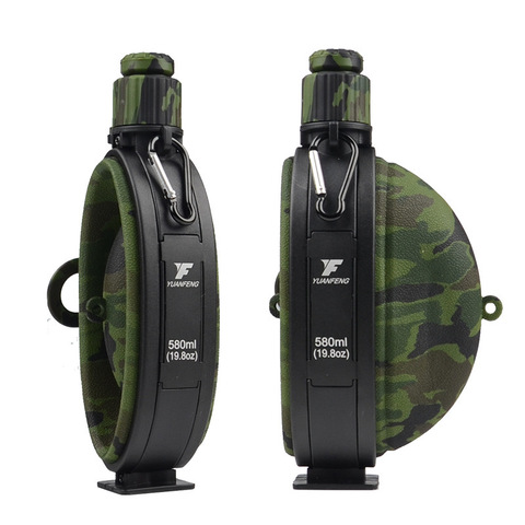Outdoor Military Water Bottle Silicone Large Capacity Folding Water Kettle Hiking Camping Leak Proof Tour Water Bottle ► Photo 1/6