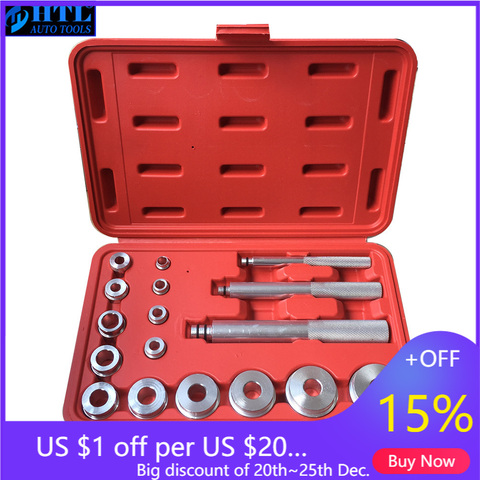 17 PCS Wheel Bearing Race Seal Bush Driver Master Tool Set Aluminum Axle Auto Set ► Photo 1/4