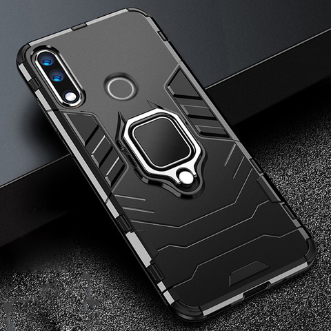 For Honor 9X 9 X Premium Case Armor PC Cover Metal Ring Holder Phone Case For Huawei Honor 9X STK-LX1 Cover Shockproof Bumper ► Photo 1/6