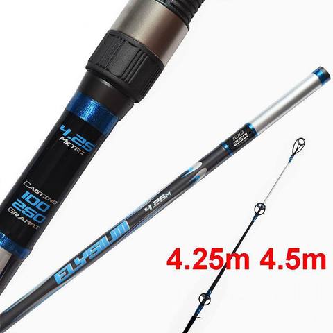 KUNZER Exports 36T Carbonfiber Surf Casting Rod XH MN Large Rings 4.25/4.5m 550/615g Tip-Butt Dia 2.0-23.5/24.5mm Bait 100-250g ► Photo 1/2