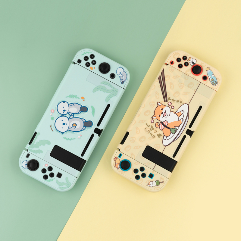 Buy Online Geekshare Nintend Switch Lite Case Cute Shiba Inu Shell Sea Otter Hard Cover Back Grip Shell For Nintendo Switch Accessories Alitools