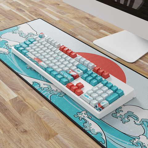 OEM PBT Keycaps  Set Keycap Dye-Sublimation Ukiyo-e  Japan Manga Mouse Pad For GK61 Cherry MX Switches Mechanical Keyboard ► Photo 1/6