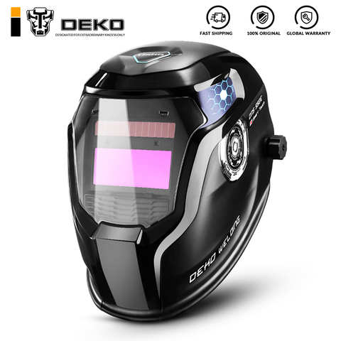 DEKO Skull Solar Auto Darkening Adjustable Range 4/9-13 MIG MMA Electric Welding Mask Helmet Welding Lens for Welding Machine ► Photo 1/6