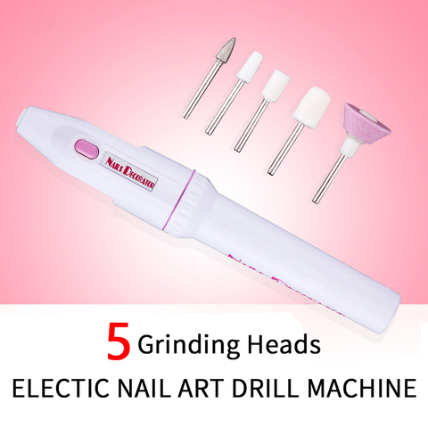 Mini Nail Drill Electric Machine Nail Art Equipment Manicure Pedicure Handpiece Files Carve Grinder Polisher Nail Tool ► Photo 1/6