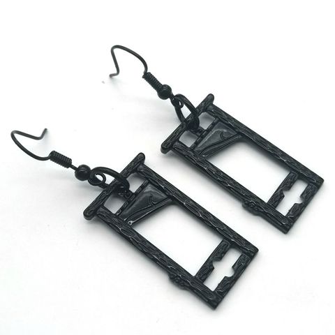 Gothic Guillotine Earrings, Black, Gothic Personalizeds Earring Gift, Witch Ladies Exquisite Earrings ► Photo 1/3