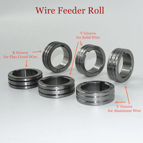 Wire Feeder Roll V U K Knurl Groove 30x22x10mm for 0.8 1.0 1.2mm Steel Aluminum Flux Cord Welding Wire MIG Welding Machine ► Photo 1/6