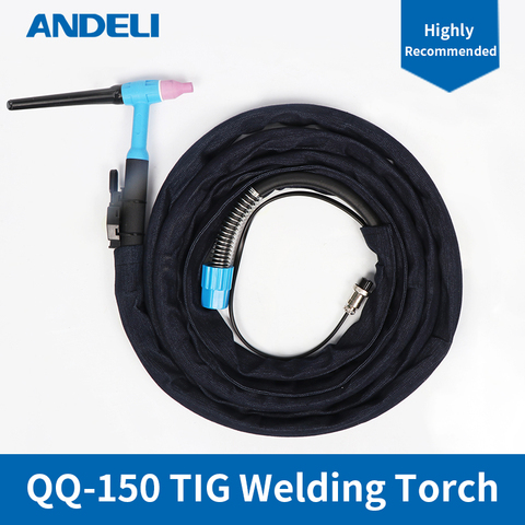 ANDELI TIG Torch Welding Gun QQ150 QQ-150 QQ-150A TIG Welding Torch Complete 4M TIG Welding Machine Welder 150A ► Photo 1/3