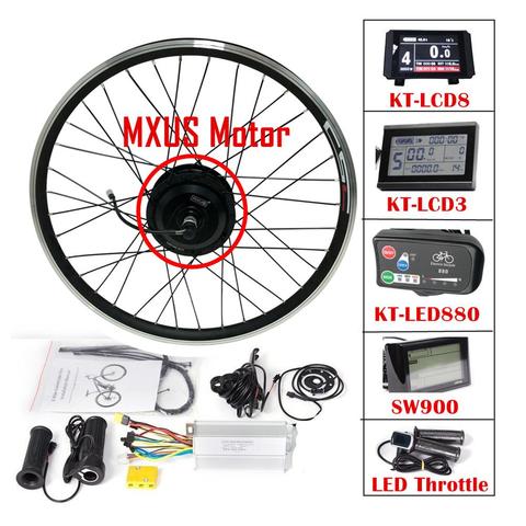 MTB Ebike Converts Kit 36V 250W 350W MXUS DC Hub Motor and LED Speed Throttle or SW900 Display or KT-LED880/ LCD3/ LCD Display ► Photo 1/6