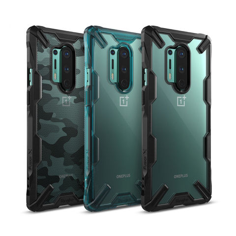 Ringke Fusion X for Oneplus 8 Pro Case Dual Layer PC Clear Back and Soft TPU Frame Hybrid Heavy Duty Drop Protection Cover ► Photo 1/6