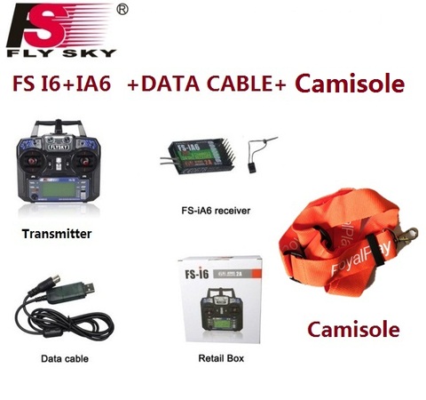 Flysky FS-i6 FS I6 2.4G 6ch RC Transmitter Controller FS-iA6 or FS-iA6B Receiver For RC Helicopter car Plane RC toys drone ► Photo 1/4