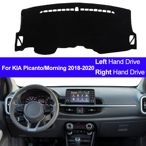 Car Auto Inner Dashboard Cover Dash Mat Carpet Rug For KIA Picanto Morning 2022 LHD RHD 2 Layers Sunshade Auto Cape ► Photo 1/6