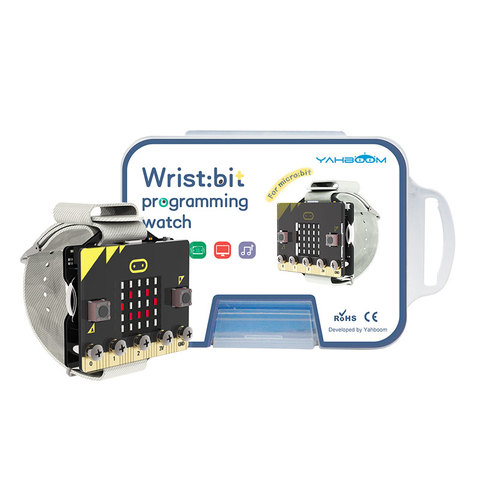 Yahboom Wrist:bit Wearable Watch Kit Based on BBC Micro:bit Compatible with MakeCode/Python Microbit DIY Programmming Watch Kit ► Photo 1/6