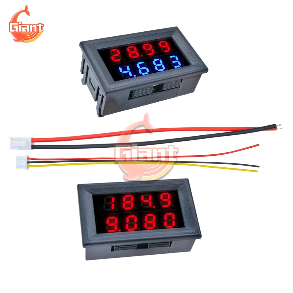 0.28 inch Digital DC 4 Bit DC 100V 10A Voltmeter Ammeter Voltage Current Meter 