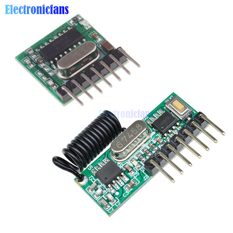 433mhz Wireless Wide Voltage Coding Transmitter + Decoding Receiver 4 Channel Output Module for 433 Mhz Remote Controls ► Photo 1/6
