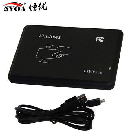 RFID Reader USB Port EM4100 TK4100 125khz ID IC 13.56mhz S50 S70 Contactless Card Support Window Linux ► Photo 1/4