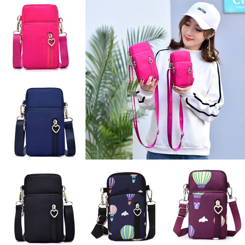 Women Bag Crossbody Shoulder Strap Messenger Bags Multi Card Coin Wallet Handbag Purses Pouch for women Mini Mobile Phone Bag ► Photo 1/6