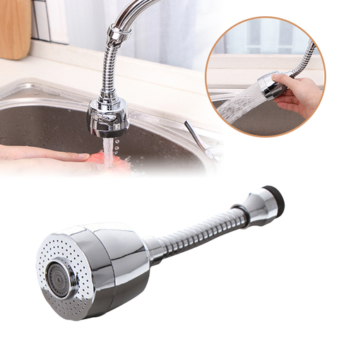1Pc Flexible Tap Bubbler 360 Rotating Aerator Water Nozzle Saving Faucet Filter Adapter Spray Head Kitchen Bath Faucet Extender ► Photo 1/6