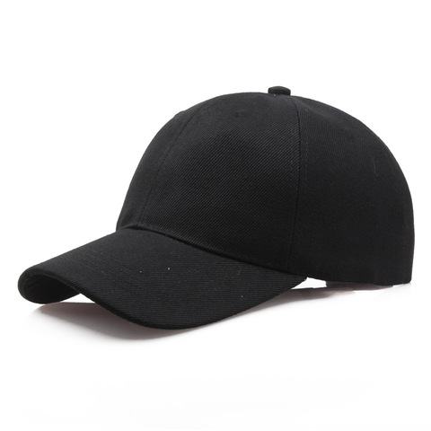 Black Cap Solid Color Baseball Cap Snapback Caps Casquette Hats Fitted Casual Gorras Hip Hop Dad Hats For Men Women Unisex ► Photo 1/6