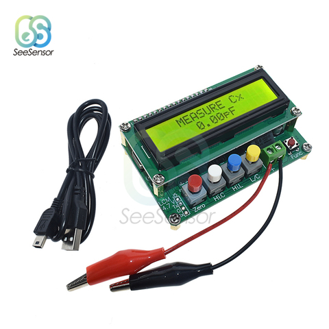 LC100-A Digital LCD Capacitance Inductance Meter Tester LC Meter Frequency 1pF-100mF 1uH-100H  + Test Clip ► Photo 1/6