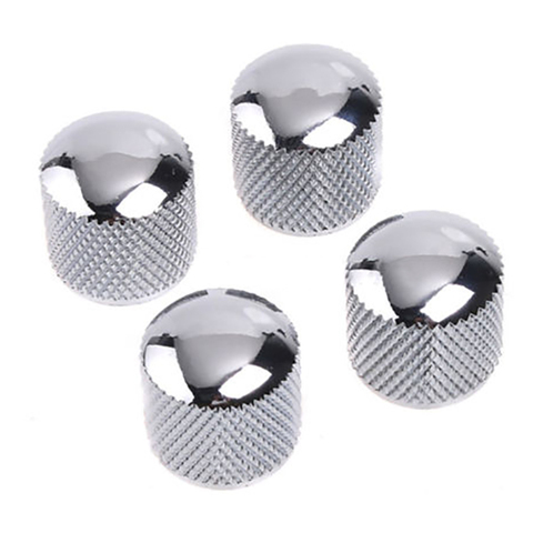 4pcs/set Metal Dome Tone Volume Guitar Control Knob For Electric Guitar Bass Parts Chrome Repair Replacement ► Photo 1/5