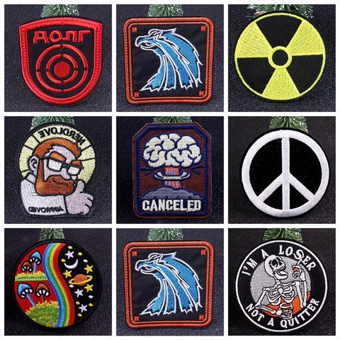 DIY Nuclear Power Plant Radiation Patches For Clothes STALKER Factions Mercenaries Loners Atomic Power Chernobyl Patch Stripes ► Photo 1/1