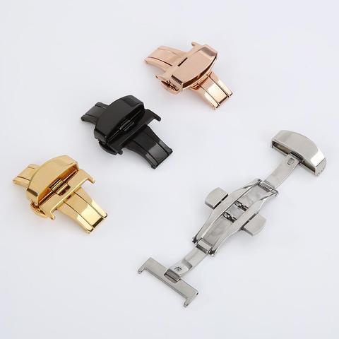 Stainless Steel Flip Lock Butterfly Deployment Clasp Watch Deployant Buckle Folding Butterfly Buckle Watch Buckle Watch Accesso ► Photo 1/6