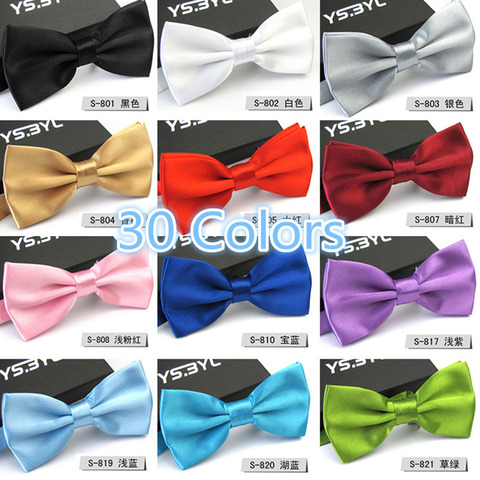 Sale 1PC Gentleman Men Classic Tuxedo Bowtie Necktie For Wedding Party Bow tie knot Bow Tie Boys Fashion 30 Solid Colors ► Photo 1/6