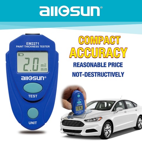 all sun all-sun EM2271 EM2271A Digital Mini Automobile Thickness Gauge Car Paint Tester Thickness Coating Meter ► Photo 1/6