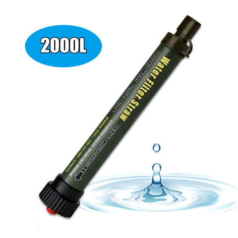 Camping Water Filter Straw Water Purifier Filtration System Bottom Thread Ultrafiltration Film Outdoor Emergency Survival Tool ► Photo 1/6