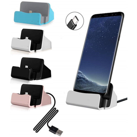 Usb C Dock Station Type C Charging Stand for Huawei P20 P30 Pro Samsung Galaxy S8 S9 S10 Plus Xiaomi Phone Docking Usbc Charger ► Photo 1/6