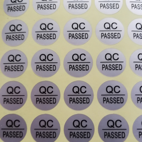 200pcs 16MM DIAMETER QC PASSED stickers matte silver adhesive waterproof ► Photo 1/2