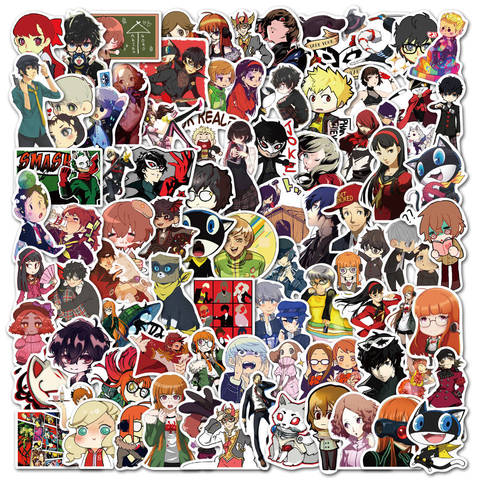 10/30/50/100Pcs Persona 5 Game Stickers Waterproof Skateboard Motorcycle Guitar Luggage Laptop Bicycle Sticker Aesthetic Decals ► Photo 1/6