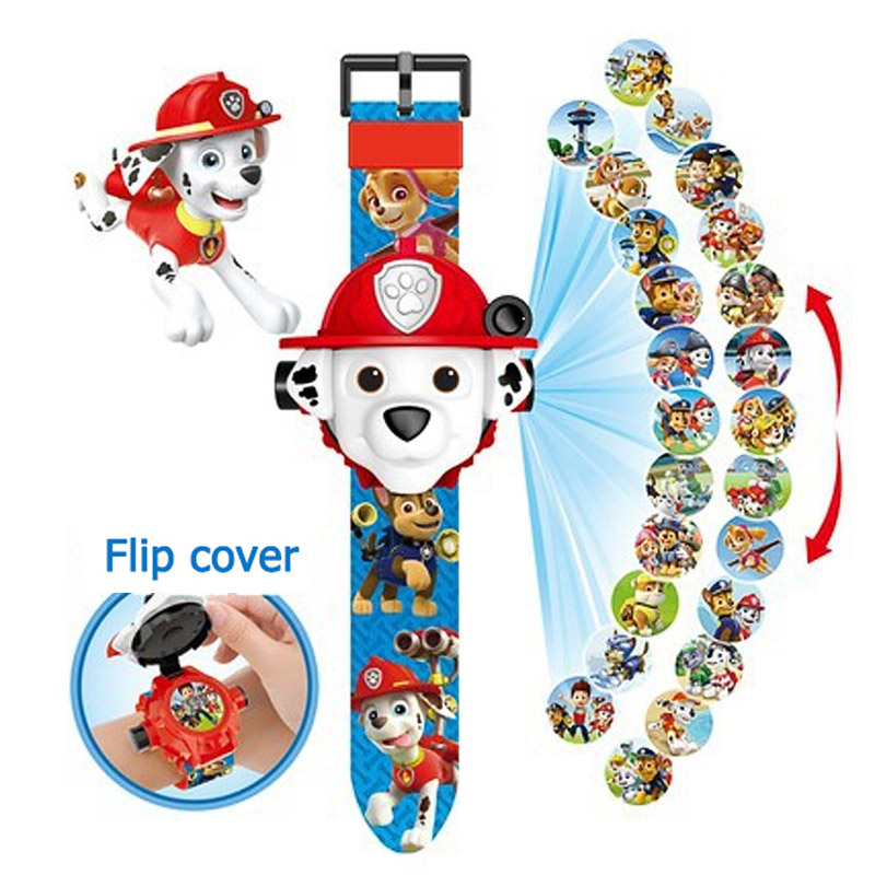 Paw Patrol Dog Watch Cartoon Figure Model Big Head Flip Electronic  Projection Watch Children Christmas Birthday Toy Gift - Price history &  Review | AliExpress Seller - Am I the first? Store 