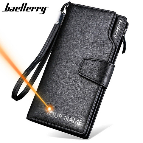 2022 Card Holder Men Wallets Business PU Leather Long Design Quality Fashion Casual Men Purse Zipper Multi-function Wallets ► Photo 1/6