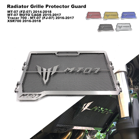 Aluminum Radiator Grille Grill Protective Guard Cover For Yamaha MT-07 FZ-07 TRACER 700 XSR 700 2014-2022 2016 2017 MT07 MT 07 ► Photo 1/6