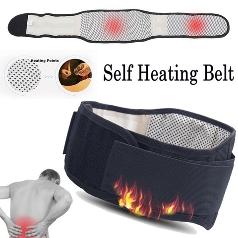 Self Heating Back Support Waist Brace Magnetic Heating Corrector Therapy Belt  Back Posture Corrector Spine Back Lumbar Belt - AliExpress