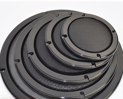 1pcs 1# 2/4/5/6.5/8/10 inch Black Speaker grille Car Subwoofer Dust net ► Photo 1/6