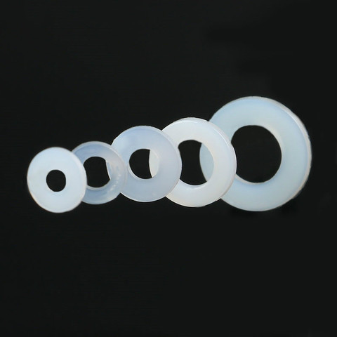 100Pcs Plastic Nylon Insulation Flat Washer DIN125 ISO7089 M3 M4 M6 M8 Washer Plated Flat Spacer Seals Washer Gasket Ring NL03 ► Photo 1/4