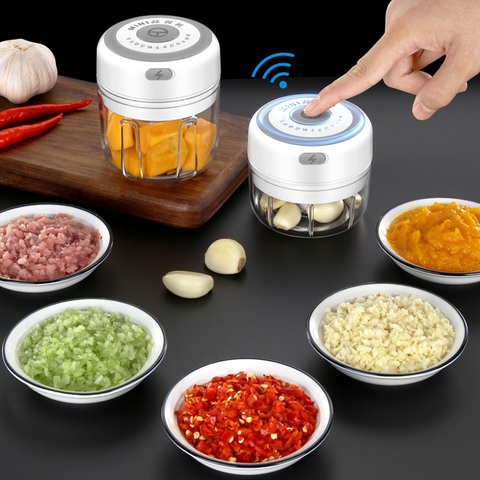 Portable Wireless Electric Food Chopper  4 1 Portable Electric Vegetable  Cutter - Fruit & Vegetable Tools - Aliexpress