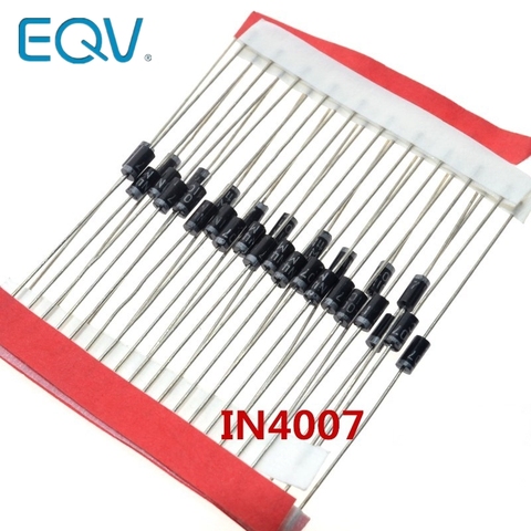 100PCS 1A 1000V Diode 1N4007 IN4007 DO-41 IN4001 50V IN4002 100V IN4003 200V IN4004 400V PLASTIC SILICON RECTIFIER IN4148 ► Photo 1/1