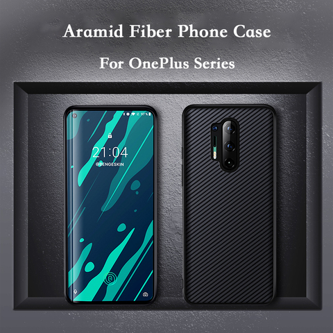 Arvin Original Aramid fiber nylon Phone Case For OnePlus 7/7Pro 7T/7T Pro 8/8Pro karbon Carbon Fiber Anti-fall Back Cover Shell ► Photo 1/6